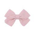 childrens hair accessories simple bow ponytail clip solid color fabric hair clippicture20
