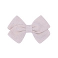 childrens hair accessories simple bow ponytail clip solid color fabric hair clippicture23