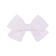 childrens hair accessories simple bow ponytail clip solid color fabric hair clippicture27