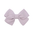 childrens hair accessories simple bow ponytail clip solid color fabric hair clippicture29
