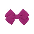 childrens hair accessories simple bow ponytail clip solid color fabric hair clippicture31