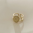 vintage metal embossed retro solid gold and silver arc alloy ringpicture12