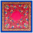 90cm new retro peony flower casual large square scarf silk scarf wholesalepicture3