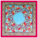 90cm new retro peony flower casual large square scarf silk scarf wholesalepicture5