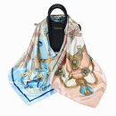 90cm spring new color matching chain tassel large square scarf shawlpicture11