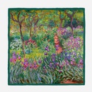 53cm Monet Oil Painting Series Alice Garden Twill Small Scarf Square Scarfpicture8