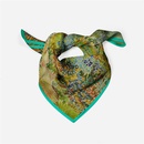 53 cm nueva serie de pintura al leo Van Gogh verde flor jardn camino sarga pequea bufanda bufanda de sedapicture10