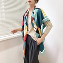 130cm geometric lattice color matching sunscreen shawl large square scarf wholesalepicture7