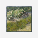 53 cm Van Gogh lgemlde Serie Blumen Schmetterlinge Drucken Seidenschal Kleiner quadratischer Schalpicture8