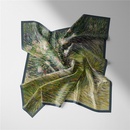 53cm Van Gogh Oil Painting Series Flowers Butterflies Print Silk Scarf Small Square Scarfpicture9
