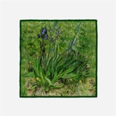53cm new Van Gogh oil painting series green iris twill scarf silk scarfpicture8