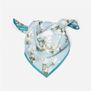 53cm spring retro magnolia pattern small scarf small square scarf wholesalepicture5