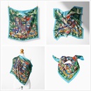 53cm jungle animal leopard pattern small square scarf silk scarf wholesalepicture9