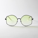 fashion round large frame gradient color Korean style trend sunglassespicture3