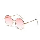 fashion round large frame gradient color Korean style trend sunglassespicture4