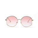 fashion round large frame gradient color Korean style trend sunglassespicture5