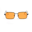 square small frame light gray business temperament color sunglassespicture5