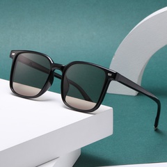 Fashion men's ins Korean style TR polarized sunglasses retro square glasses