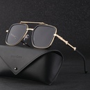 retro large frame sunglasses fashion square frame double beam sunglasses wholesalepicture1