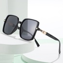 Retro TR90 square sunglasses Korean style largeframe sunglassespicture1