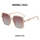 Retro TR90 square sunglasses Korean style largeframe sunglassespicture3