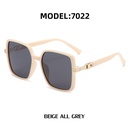 Retro TR90 square sunglasses Korean style largeframe sunglassespicture4