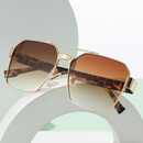Retro large frame sunglasses square frame double beam sunglasses wholesalepicture3