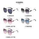 Frameless trimmed nylon polarized sunglasses Korean style large frame sunglassespicture2