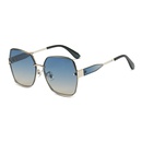 Frameless trimmed nylon polarized sunglasses Korean style large frame sunglassespicture5