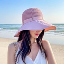 New Korean letter big brim sunscreen fisherman hat bucket hatpicture8