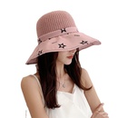 fashion solid color big brim woven straw hat fisherman hatpicture10