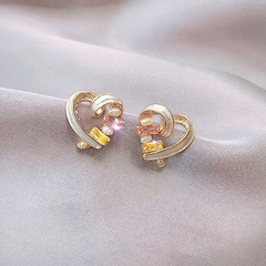Earrings Simple Love Year Earrings Stud Earrings Silver Needle Temperament Pearl New South Korea
