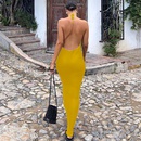 new spring and summer fashion Uneck sexy backless laceup sleeveless slim dress wholesalepicture8