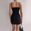 new spring and summer fashion sexy hollow Vneck pleated suspender dress wholesalepicture7