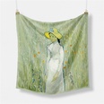 53cm Van Gogh Oil Painting Series White Clothes Girls Silk Scarf Small Square Scarfpicture11