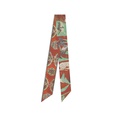 retro new ladies twill decorative long ribbon small neck silk scarfpicture18