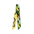 retro new ladies twill decorative long ribbon small neck silk scarfpicture19