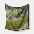 53cm Van Gogh Oil Painting Series Flowers Butterflies Print Silk Scarf Small Square Scarfpicture11