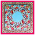 90cm new retro peony flower casual large square scarf silk scarf wholesalepicture11