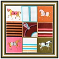 90cm new fashion plaid horse print sunscreen large square scarf shawlpicture14