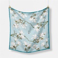 53cm spring retro magnolia pattern small scarf small square scarf wholesalepicture6