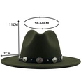 new style metal belt retro solid color top hat jazz hatpicture14