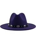 new style metal belt retro solid color top hat jazz hatpicture16