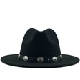 new style metal belt retro solid color top hat jazz hatpicture18
