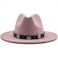new style metal belt retro solid color top hat jazz hatpicture20
