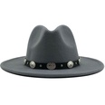 new style metal belt retro solid color top hat jazz hatpicture22
