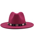 new style metal belt retro solid color top hat jazz hatpicture23