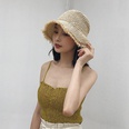 summer foldable straw fisherman hat raw edge womens straw hatpicture11