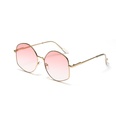 fashion round large frame gradient color Korean style trend sunglassespicture10
