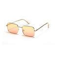 square small frame light gray business temperament color sunglassespicture9